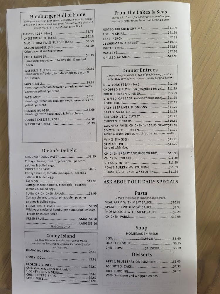 George's Family Restaurant 6oz Ham Burger