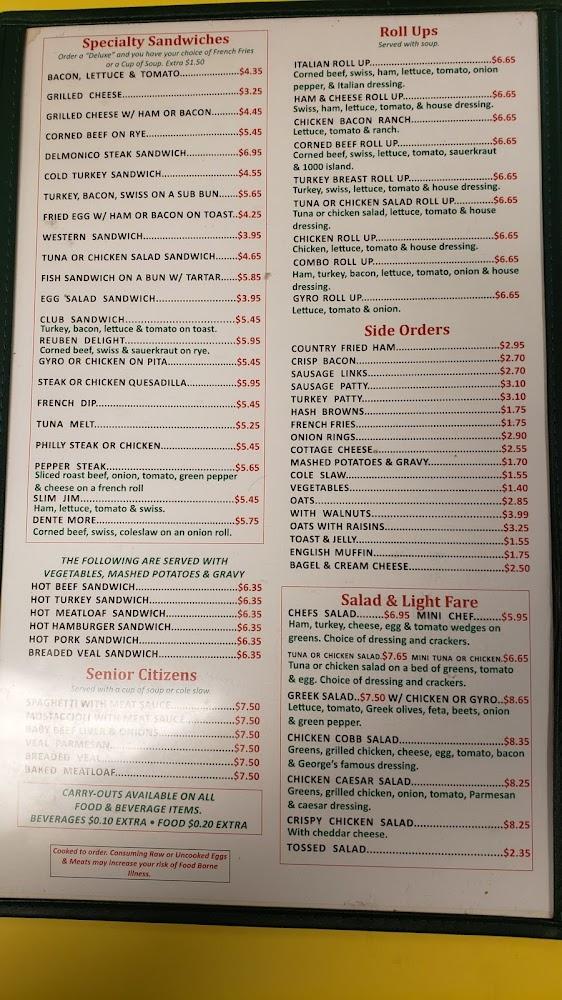 George's Family Restaurant Menu image 3